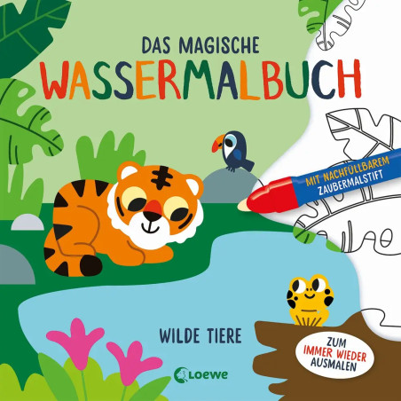 Das magische Wassermalbuch - Wilde Tiere