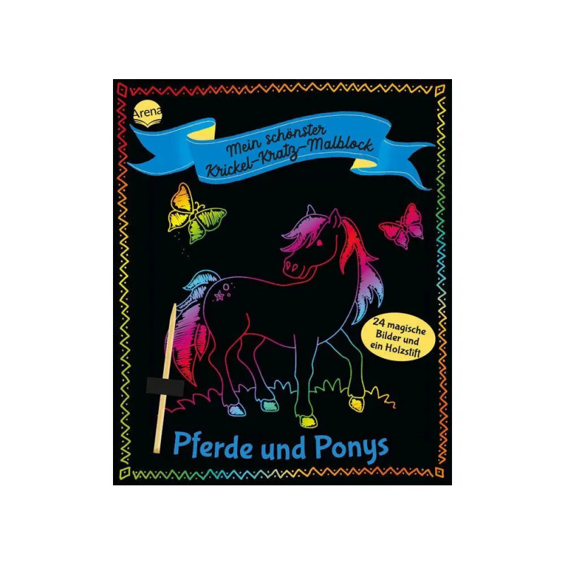 Mein schönster Krickel-Kratz-Malblock –Pferde