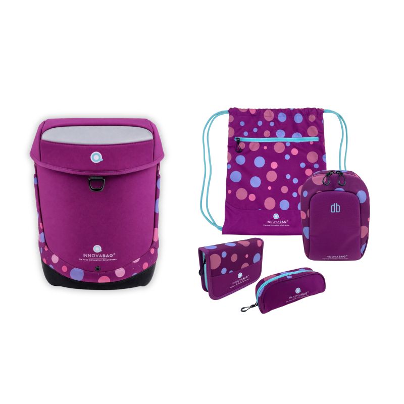 Innovabag - Purple Bubbles Schulranzenset