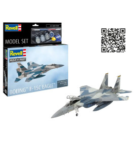 Model Set Boeing F-15C Eagle, Revell Modellbausatz mit Basiszubehör