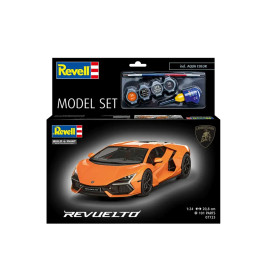 Model Set Lamborghini Revuelto, Revell Modellbausatz mit Basiszubehör