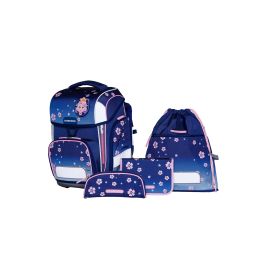 Schulranzen-Set Ergolite 9-tlg Blue Bloom