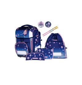 Schulranzen-Set Ergolite 9-tlg Blue Bloom