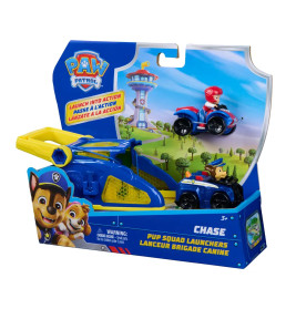 PAW Patrol Chase Spielset mit Auto und Katapult in bunter Verpackung mit Chase und Aussichtsturm.