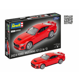 2024 Ford Mustang GT (2 in 1) (Click System), Revell Bausatz zum Zusammenstecken mehrfarbig