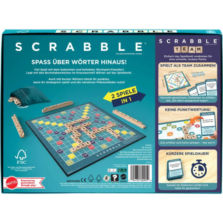 Scrabble Original Holz 2 in 1 (D)