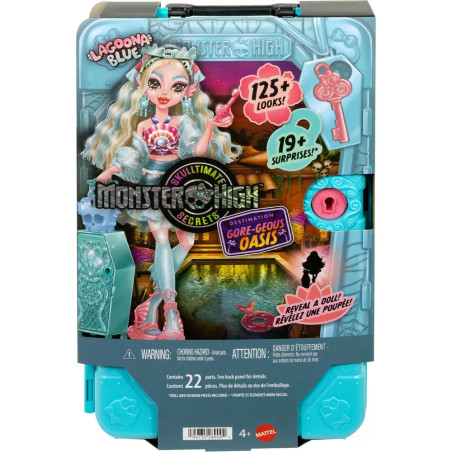 Monster High Lagoona Blue Set von Mattel mit Zubehör, 125+ Looks und 19+ Überraschungen.