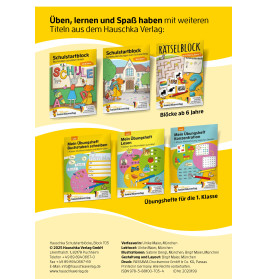 Schulstartblock ab 6 Jahre Zahlen schreiben, zählen,rechn