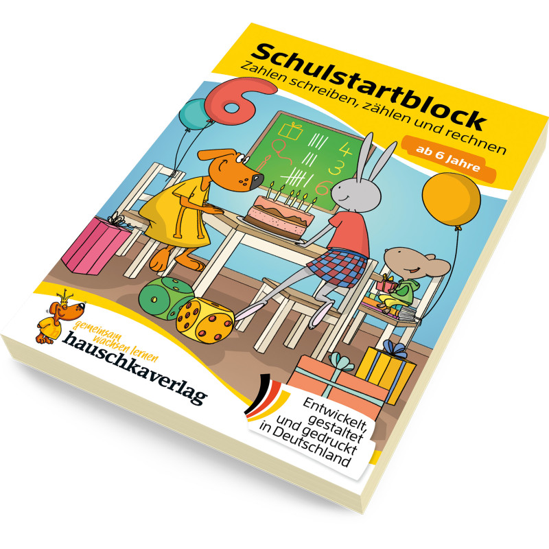Schulstartblock ab 6 Jahre Zahlen schreiben, zählen,rechn