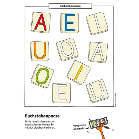 Schulstgartblock ab 6 Jahre Kunterbunte Übungen z.Schulanf
