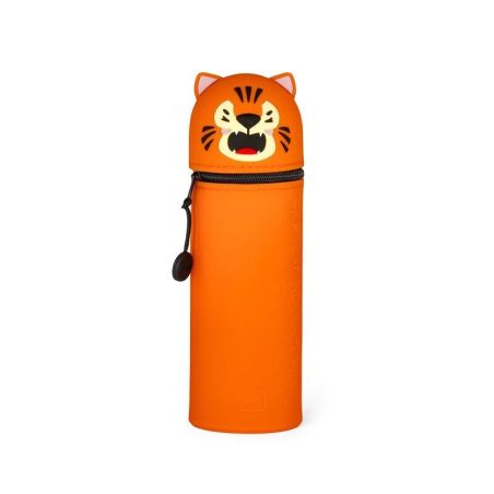 LEGAMI MILANO 2-in-1 Silikon Stifteetui Kawaii Tiger – Stiftebox & Halter