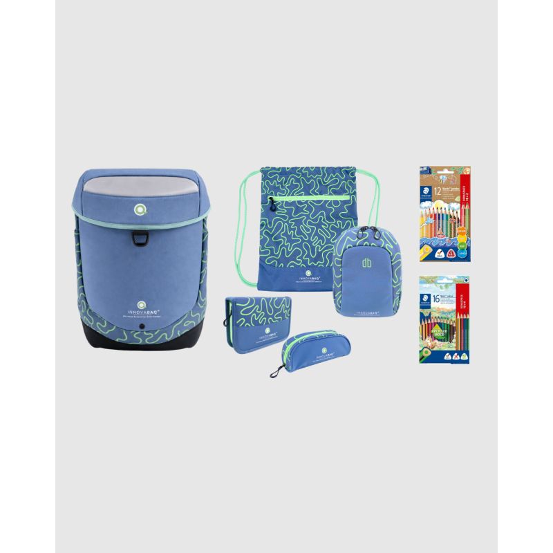 INNOVABAG Spey Grey Schulranzenset – Modern, ergonomisch & sicher für den Schulanfang