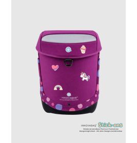 INNOVABAG Purple Bubbles Schulranzenset – Ergonomisch, stylisch & stabil für Schulkinder