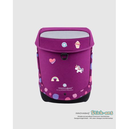 INNOVABAG Purple Bubbles Schulranzenset – Ergonomisch, stylisch & stabil für Schulkinder