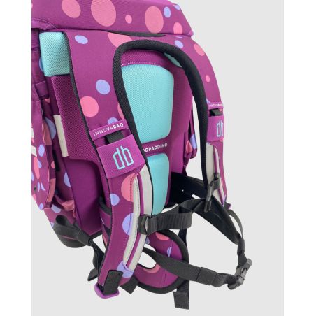 INNOVABAG Purple Bubbles Schulranzenset – Ergonomisch, stylisch & stabil für Schulkinder