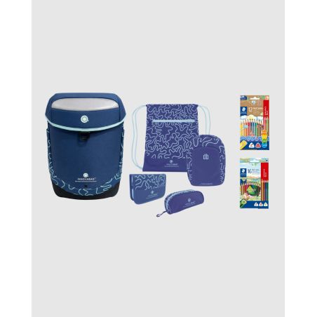 INNOVABAG Blue Innova Schulranzenset (7-tlg) – Ergonomisch, sicher & langlebig