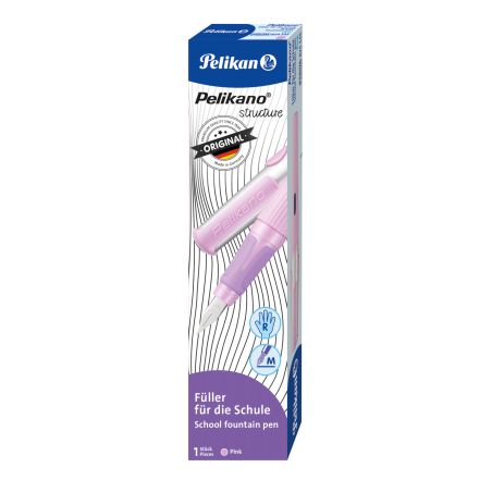 Pelikan Pelikano structure Füller M Pink für Rechtshänder – Hochwertig & Ergonomisch