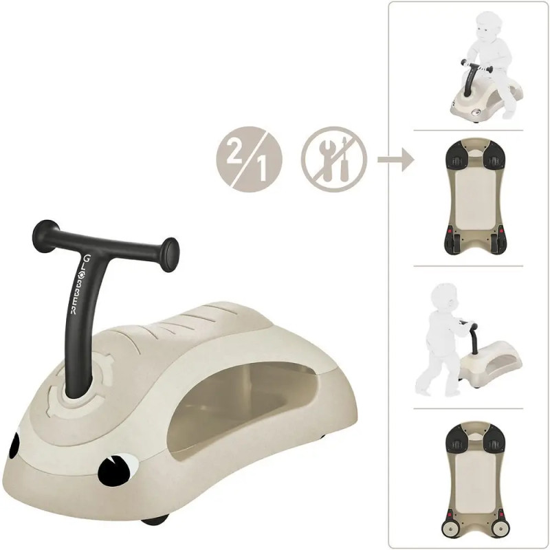 GLOBBER WALK N  ROLL 2in1 ECO kokos weiß