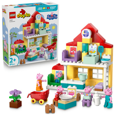 LEGO Duplo Familienhaus (10467) – 3 Modelle in 1 Bausteine Set mit Figuren ab 2 Jahren