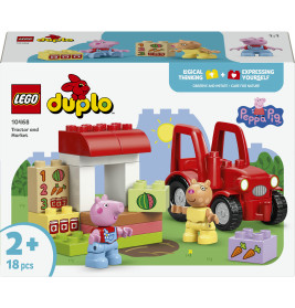 LEGO Duplo 10468 Traktor & Marktstand für Kleinkinder ab 1,5 Jahren | Bauernhof-Spielset