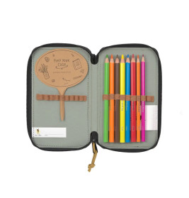 School Triple Federmäppchen Unique black