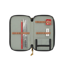 School Triple Federmäppchen Unique black