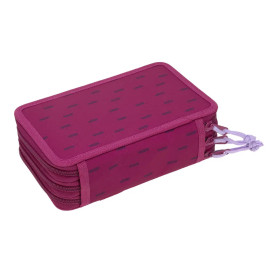 School Triple Federmäppchen Unique Speckles berry