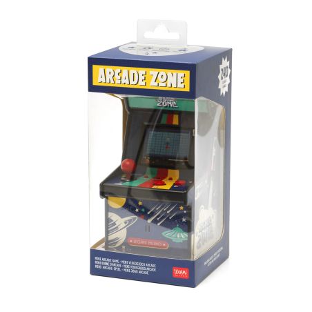 Miniatur-Arcade-Spiel "Arcade Zone" in bunter Verpackung, mit Joystick und 240 Spielen.