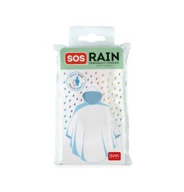 SOS Rain - Einweg Regenponcho mit Kapuze - transparent