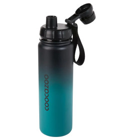 Isolierte Edelstahl-Trinkflasche, Gradient Teal