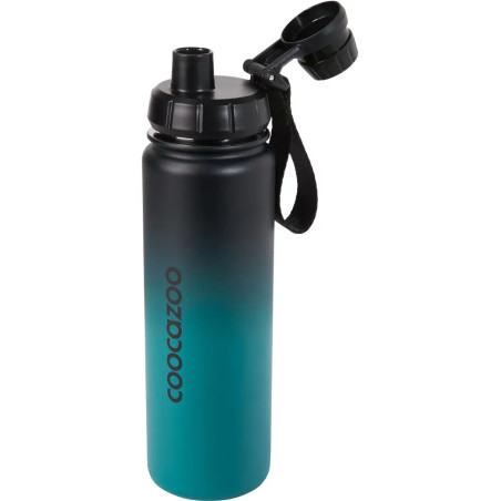 Isolierte Edelstahl-Trinkflasche, Gradient Teal