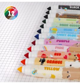 LEGAMI MILANO Filzstifte Teddy Friends (12er-Set) – Bunte Marker für Kinder & Kreative