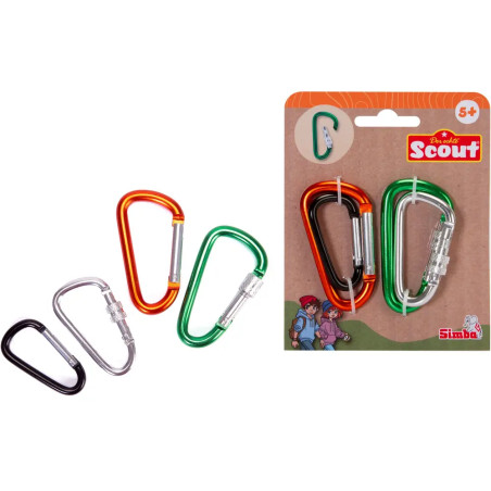 Scout Metallkarabiner 4 Stück