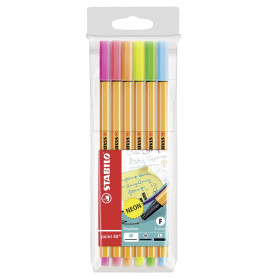Fineliner STABILO® point 88® wallet ''Neon''Fineliner STABILO® point 88® Etui ''Neon''
