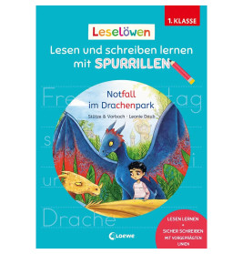 Leselöwen - Lesen und schreiben lernen mit Spurrillen - Notfall im Drachenpark