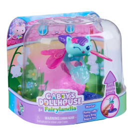 Gabby's Dollhouse Fairylandia Mercat Figur in rosa-blauer Verpackung, geeignet für Kinder ab 3 Jahren.