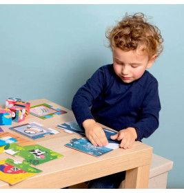 Montessori Holz-Würfel - Logic 2 in 1