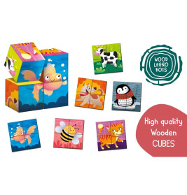 Montessori Holz-Würfel - Logic 2 in 1