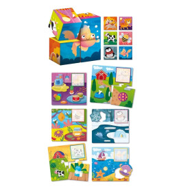 Montessori Holz-Würfel - Logic 2 in 1