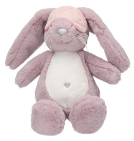 Princess Mimi Plüsch Hase lila mit Schlafmaske