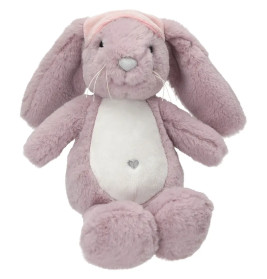 Princess Mimi Plüsch Hase lila mit Schlafmaske