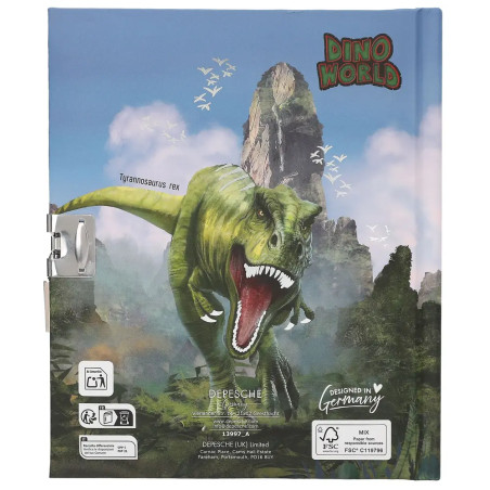 Dino World Tagebuch mit Schloss
