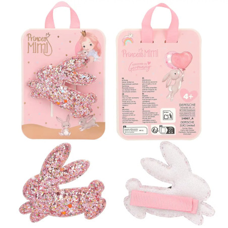 Princess Mimi Haarspange Glitzer Hase