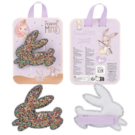 Princess Mimi Haarspange Glitzer Hase