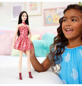 Barbie Fashionista mit pinkem Leo Outfit