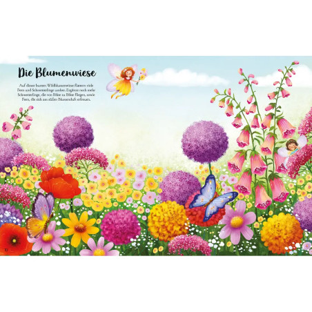 Mein funkelndes Stickerbuch: Bei den Elfen und Feen