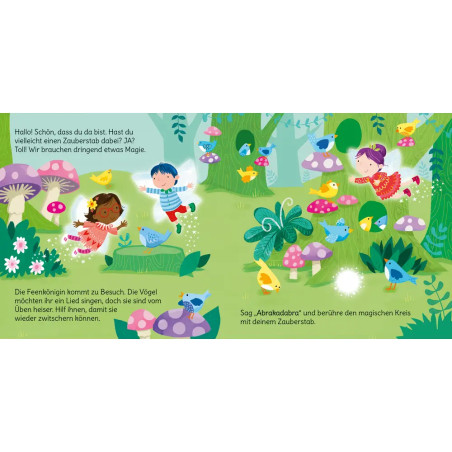 Mein funkelndes Stickerbuch: Bei den Elfen und Feen