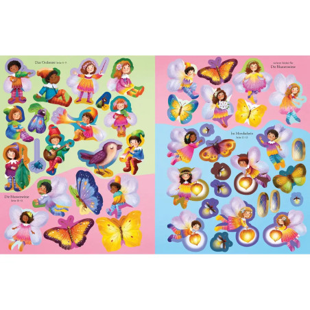 Mein funkelndes Stickerbuch: Bei den Elfen und Feen