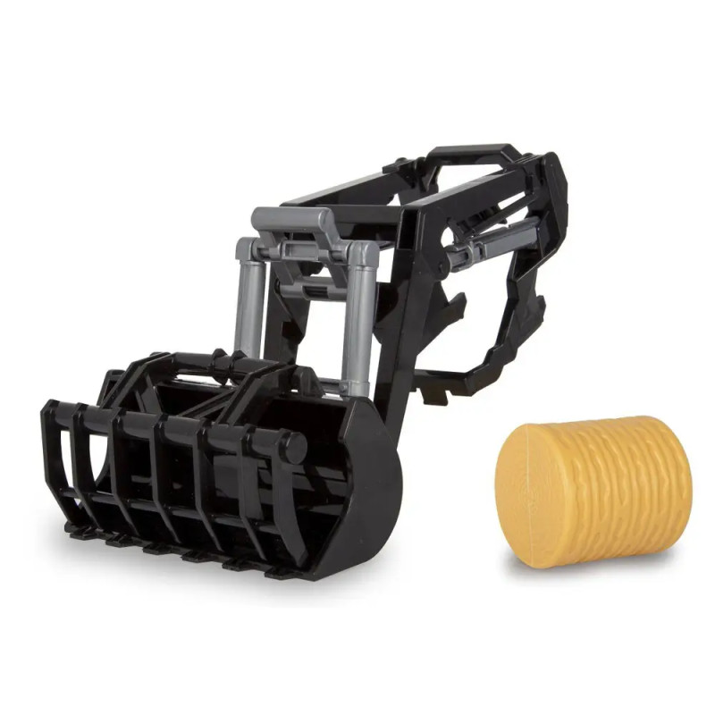 JAMARA 423250 Frontlader mit Krokodilschaufel 1:24S inkl. Rundballen klein