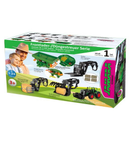 JAMARA 423250 Frontlader mit Krokodilschaufel 1:24S inkl. Rundballen klein